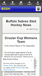Mobile Screenshot of buffalosabressledhockey.org