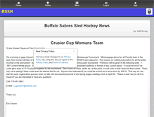 Tablet Screenshot of buffalosabressledhockey.org